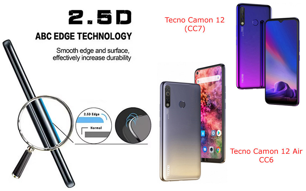 Защитное стекло ArmorGlass для Tecno Camon 12 (CC7), Camon 12 Air CC6 – устойчивое к царапинам и ударам Киев - изображение 2