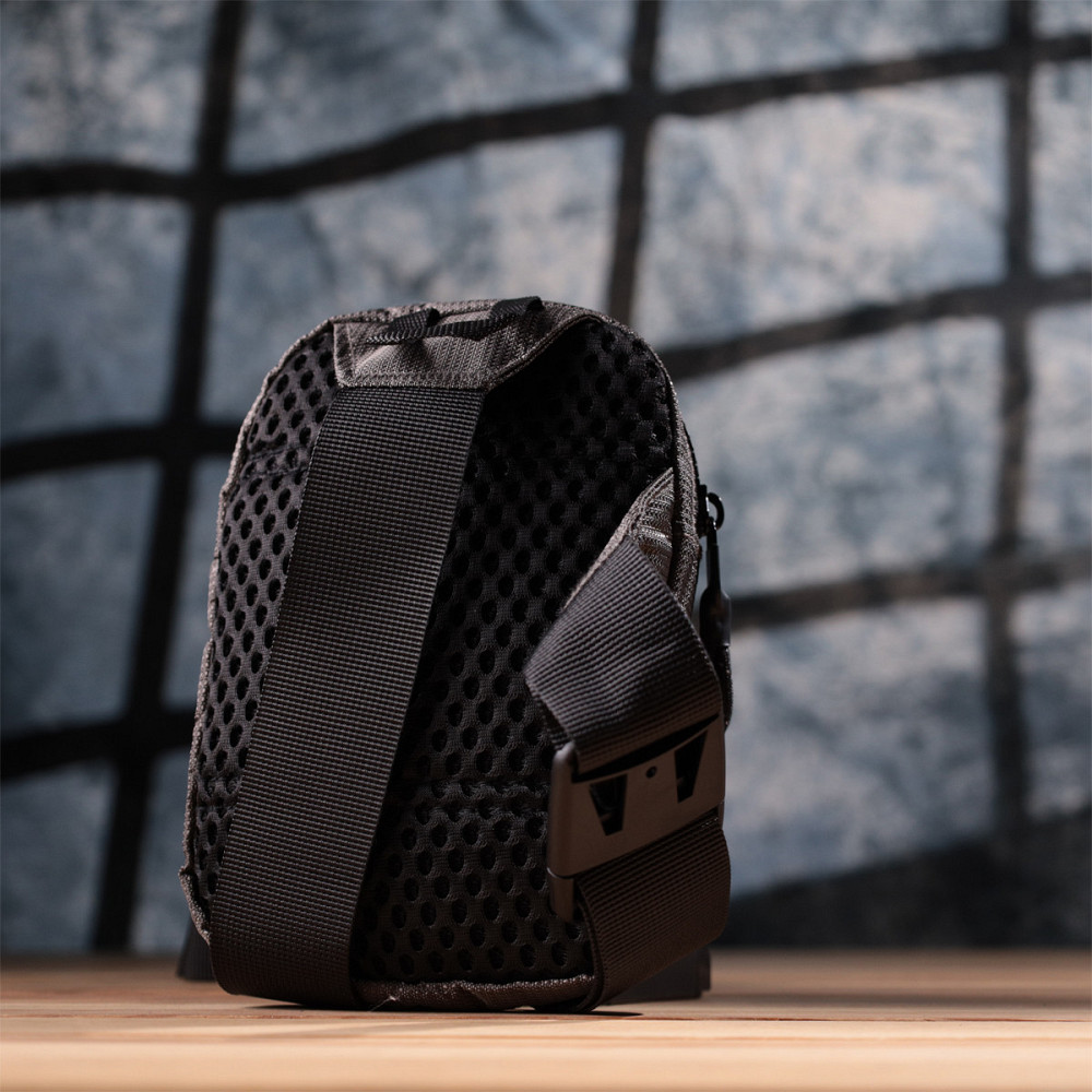 Удобная слинг сумка для путешествий из качественного текстиля Серый (Vintage) Киев - изображение 4