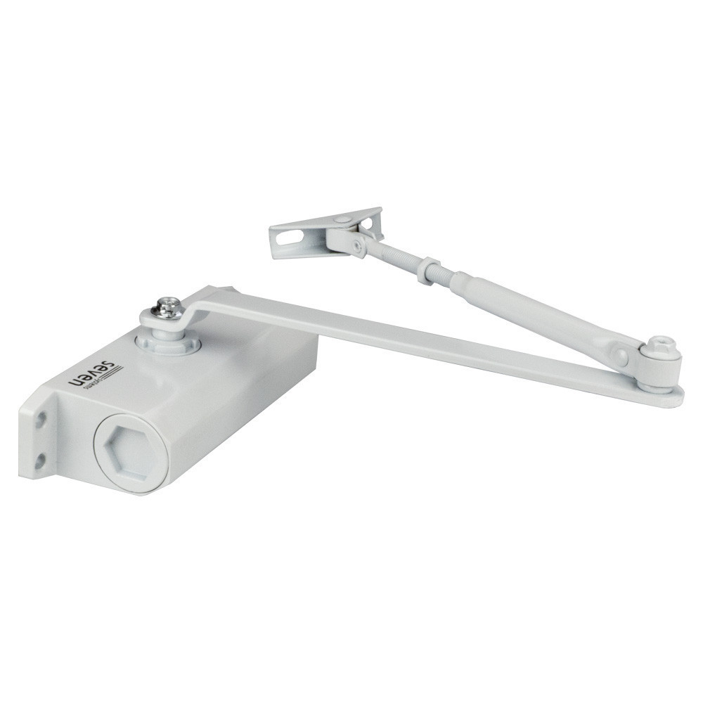 Доводчик дверей 40-65 кг SEVEN DC-7742 white Київ - фото 16