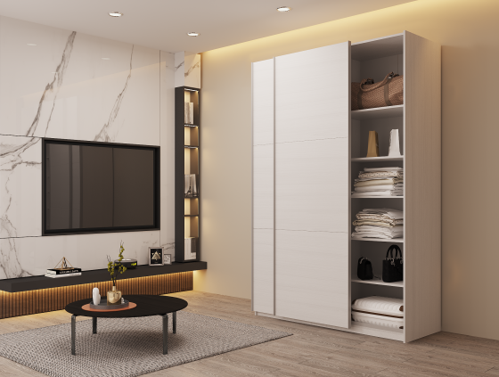 Шкаф-купе двухдверный Doros G-Caiser 160х60х240 см Белый (DRS-011013) Львов