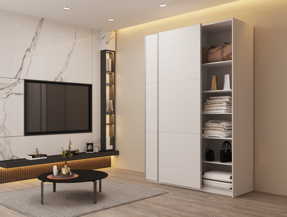 Шкаф-купе двухдверный Doros G-Caiser 160х60х240 см Белый (DRS-011013) Львов - изображение 1