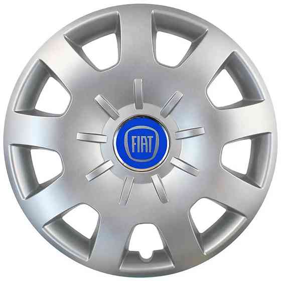 Автомобильные модельные колпаки R15 Fiat (синий) 314 4шт, SJS, серебристые Винница
