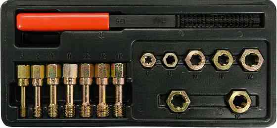 Засоби для ремонту різьби метричної YATO в гвинтах і гайках, 15 елем. [20] Одесса