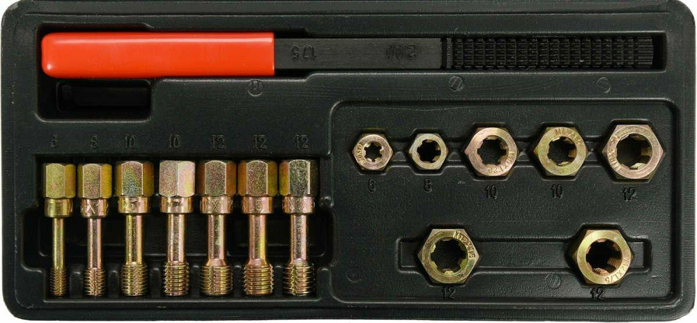 Засоби для ремонту різьби метричної YATO в гвинтах і гайках, 15 елем. [20] Одеса - фото 1