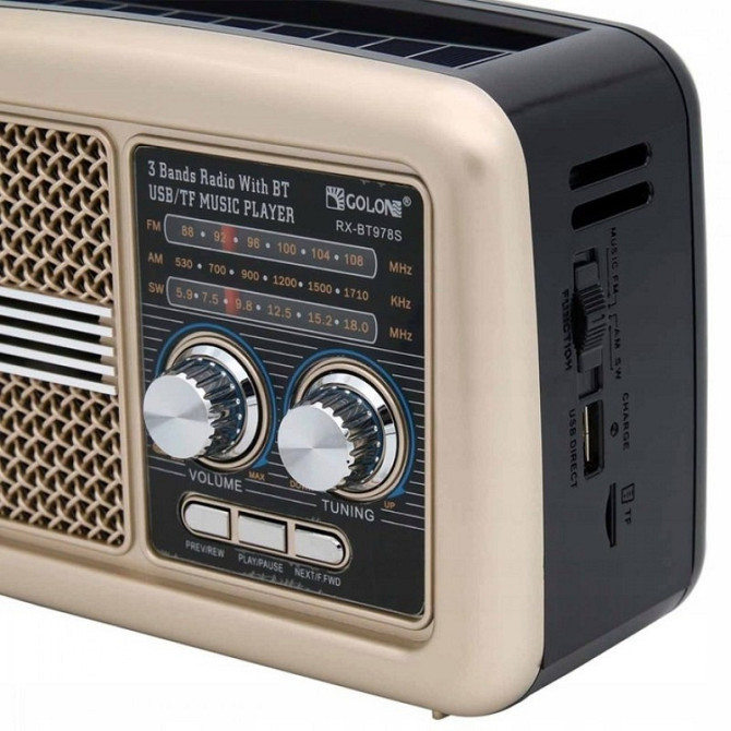 Радиоприемник GOLON RX-BT978S solar FM/AM/SW радио Одесса - изображение 6