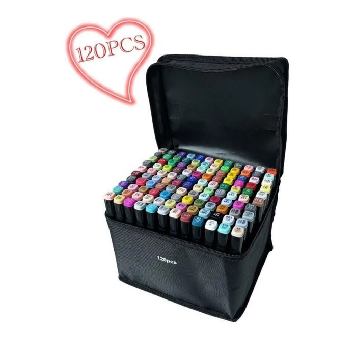 Набор маркеров Sketchmarker 120, Маркер для скетчинга двусторонний, Маркеры TOUCH QM-69 Львов - изображение 6