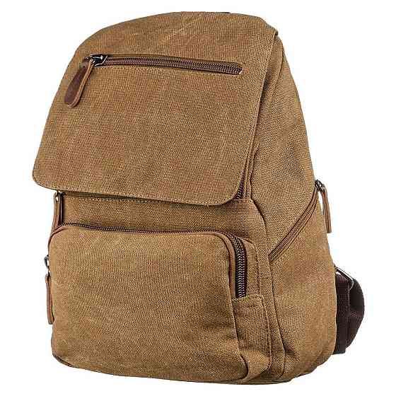 Компактний жіночий текстильний рюкзак Коричневий (Vintage) Київ