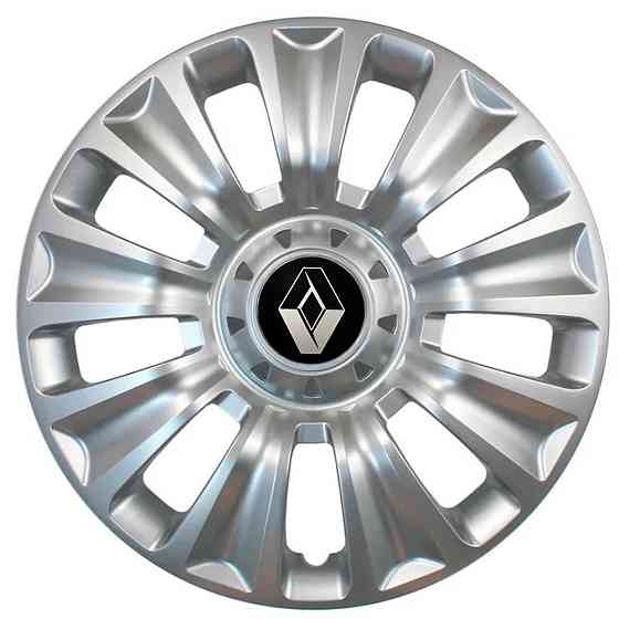 Автомобільні модельні ковпаки R16 Renault 424 4шт, SJS, сріблясті Київ