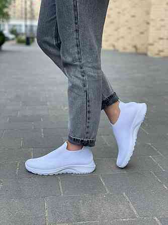 Fashion Жіночі сліпони білі FASHION 300-15 весна-літо / Зручні мокасини сітка літні р. 38-41 Коломия