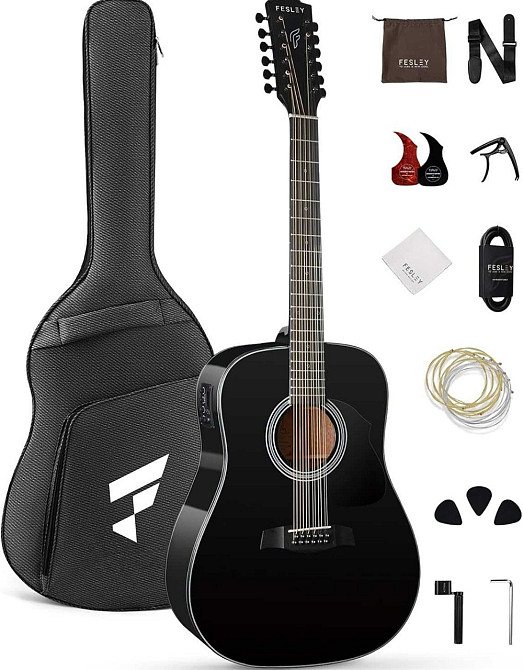 Гітара електро-акустична 12-тиструнна Fesley FDET280 (комплект) Харків - фото 8