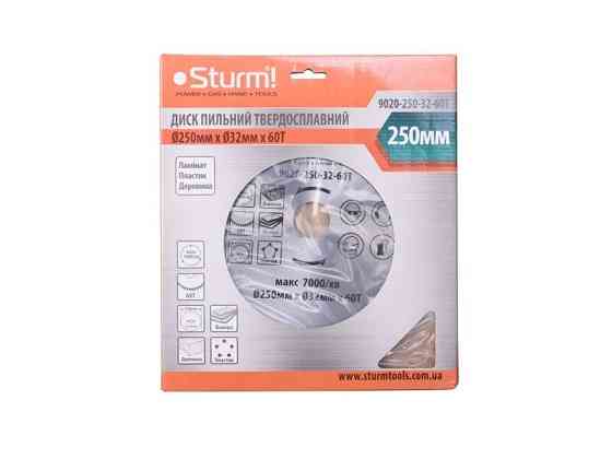 Диск пиляльний для дерева (250х32 мм; 60T) Sturm 9020-250-32-60T (читувати опис) Рівне