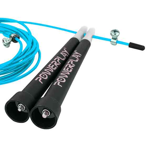 Скакалка швидкісна PowerPlay 4202 Ultra Speed Rope Бірюзова (2,9m.) Кам'янське