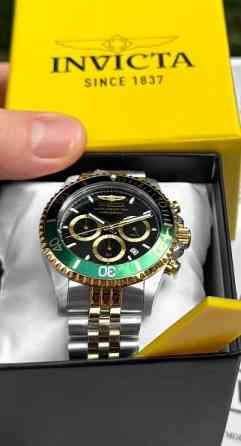 Часы Invicta 48116 Pro Diver 43 mm. Master of the Oceans Green Gold Киев