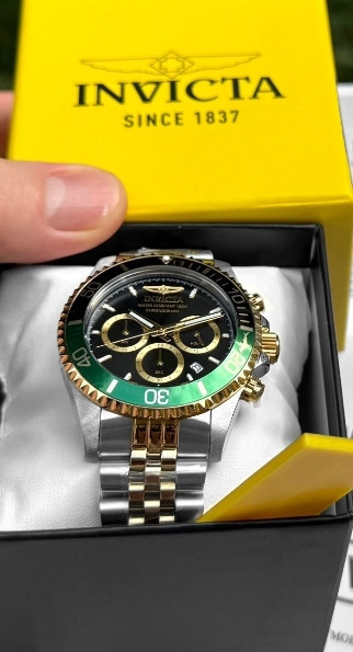 Часы Invicta 48116 Pro Diver 43 mm. Master of the Oceans Green Gold Киев - изображение 4