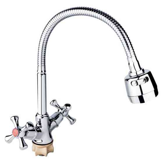 Змішувач для кухні Lidz (CRM) 75 21 271F-4 з гнучким (рефлекторним) виливом Київ