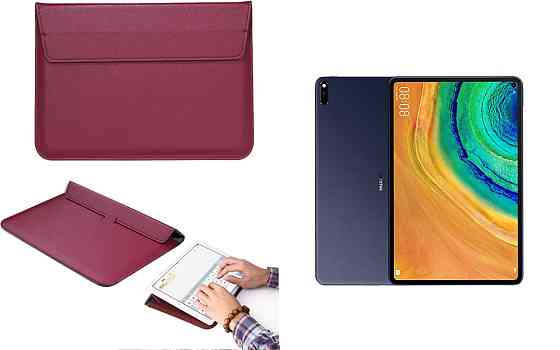 Чохол-конверт VitoCase для Huawei MatePad 10.8 2021, з функцією підставки для планшета Бордовий Київ