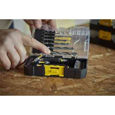 Набір свердл і біт Stanley FatMax, Phillips, Pozidriv, Torx, Pz1, Ph1, T20, L 25, 50 мм, 19 шт, кейс (STA88554) Вінниця
