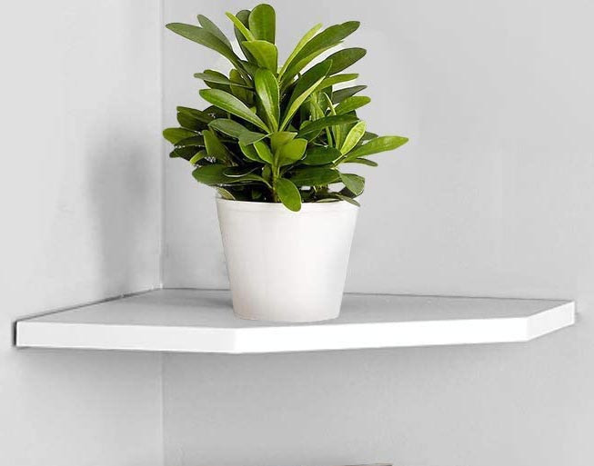 Угловая настенная полка 