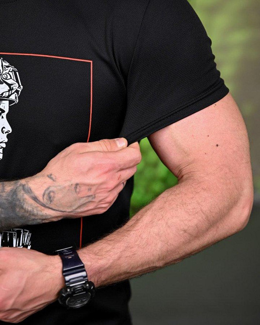 Тактическая потоотводящая футболка Girl black ПП7702 Одесса - изображение 8