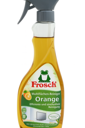 Универсальный очиститель Frosch для гладких поверхностей Апельсин 500 мл Киев
