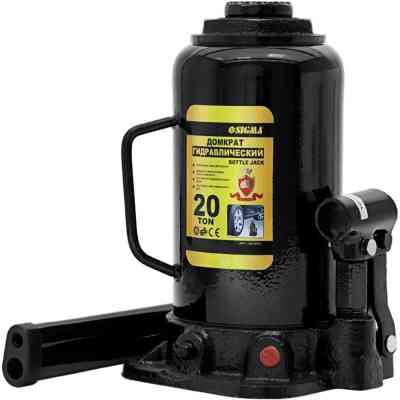 Домкрат Sigma гидравлический бутылочный 20т H 242-452мм (6101201) Винница