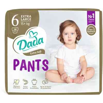 Подгузники Dada Extra Soft 6 XL (15+ кг) 28 шт (4820174980696) Винница