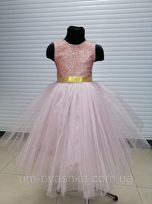 Детское нарядное платье с блестками Голубое Кривой Рог - изображение 10