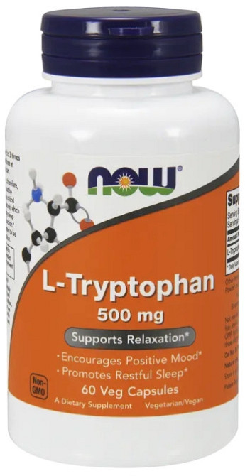 Триптофан Now Foods L-Tryptophan 500 мг 60 капс Киев - изображение 1