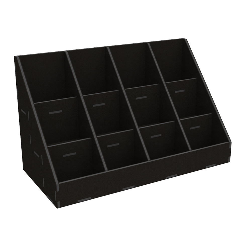 Органайзер EKOSTAR  для чаю і пакетів 70х90 - 12 комірок чорний Київ - фото 2