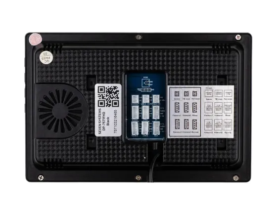 Комплект домофона 7 дюймів із викличною панеллю SEVEN DP-7571/07Kit black Київ