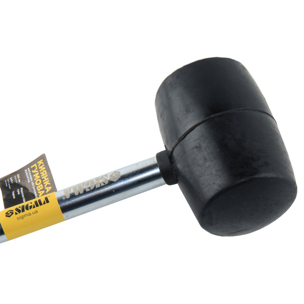 Sigma Киянка резиновая чёрная 340г металлическая обрезиненная рукоятка SIGMA (4317471) Коломия - фото 6
