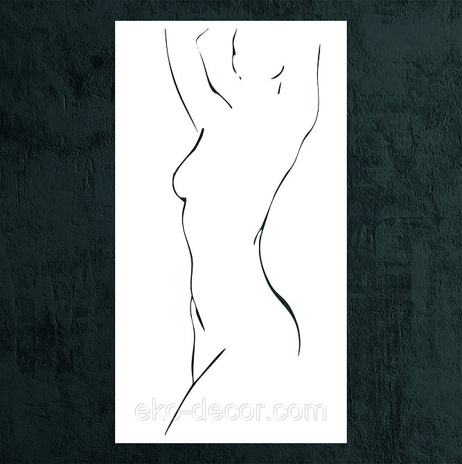 Декоративне настінне Панно «Силует жінки», Декор на стіну Київ - фото 7