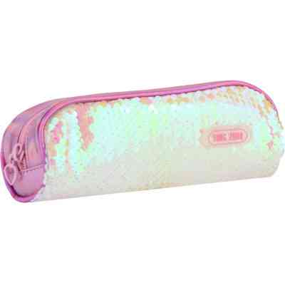 Пенал Cool For School 2 відділення з паєтками Білий (CF6490-white) Вінниця