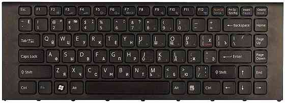 Клавиатура для ноутбука Sony Vaio (VPC-EA) Black, (Black Frame) RU Вінниця