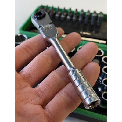 Набор бит Toptul и головок с трещоткой 1/4