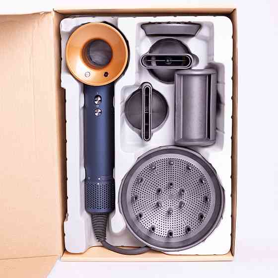 Фен стайлер для волосся 5 в 1 Supersonic Premium 1600 Вт 5 насадок 3 режими швидкості Синій PH770BLG Київ