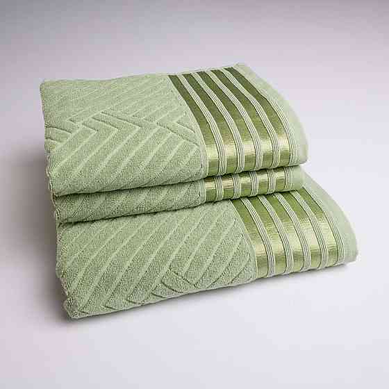 Набор махровых полотенец SOFT 3шт GM Textile 50х90см, 50х90см, 70х140см 500г/м2 (Мятный) Сумы