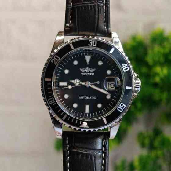Годинник чоловічий механічний наручний Winner Basel Deluxe (2 ремінці) Вінниця