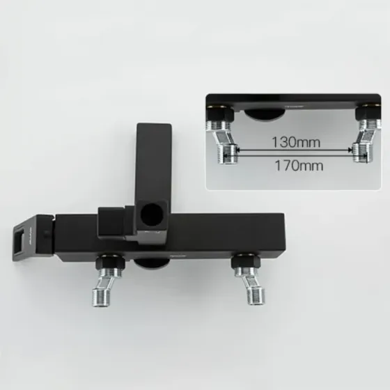 Душова система з виливом GAPPO G2417-6 чорна Київ