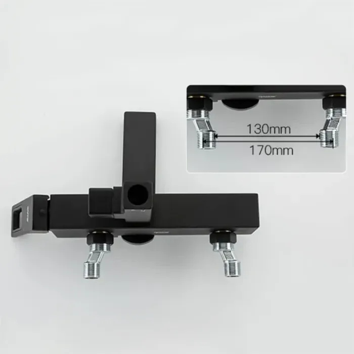 Душова система з виливом GAPPO G2417-6 чорна Київ - фото 4