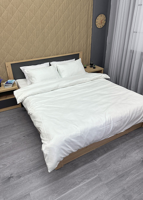 Комплект постельного белья, Decorator SOFTY UNO Bianco Полуторный 145х215 Белый (88-075) Киев - изображение 3