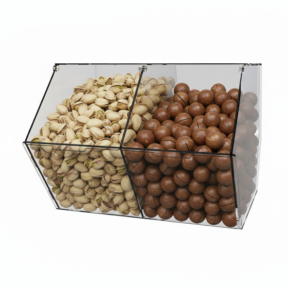 Диспенсер  EKOSTAR  для мармеладів, снеків, горіхів 2 комірки Київ