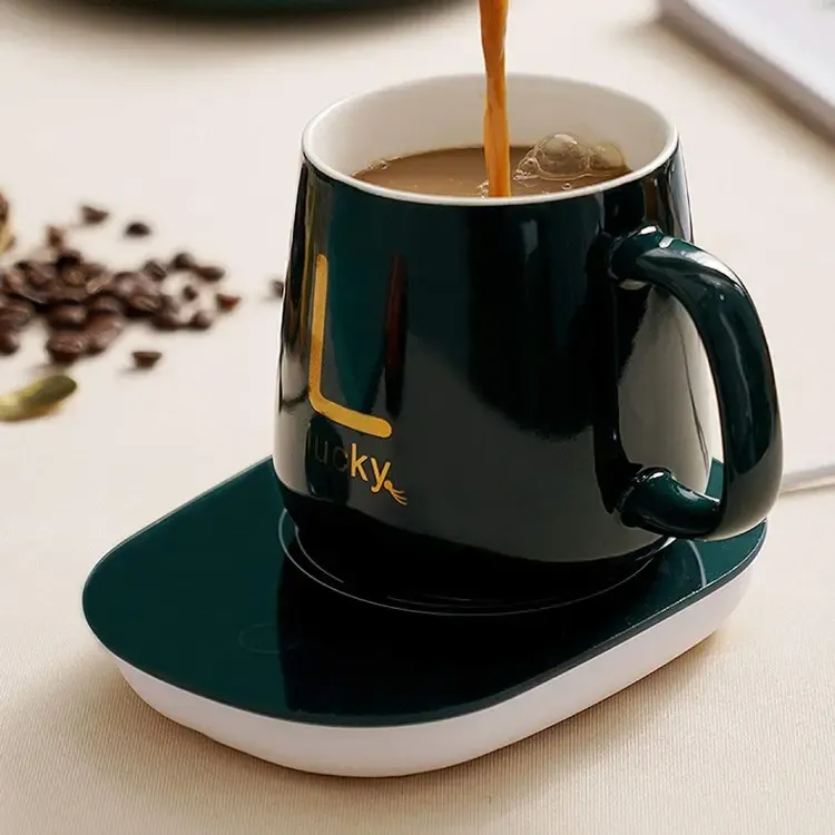 Big Зеленая Чашка на підставці з підігрівом Stenson L 400мл Київ - фото 2