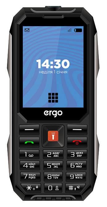 Мобильный телефон ERGO E283 Dual Sim Black (7199689) Киев - изображение 1