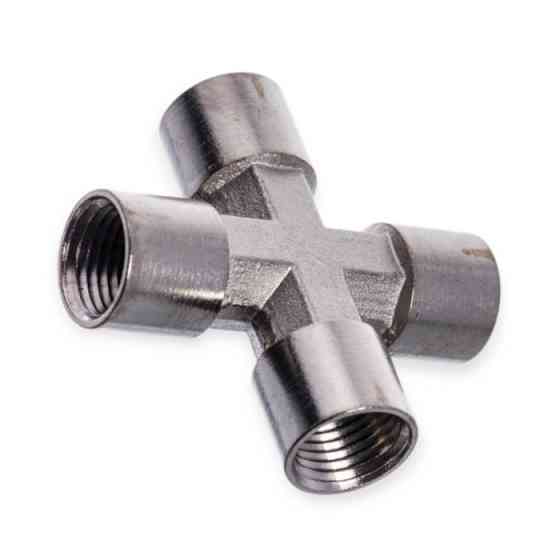Крестовое соединение с внутренней резьбой 1/4