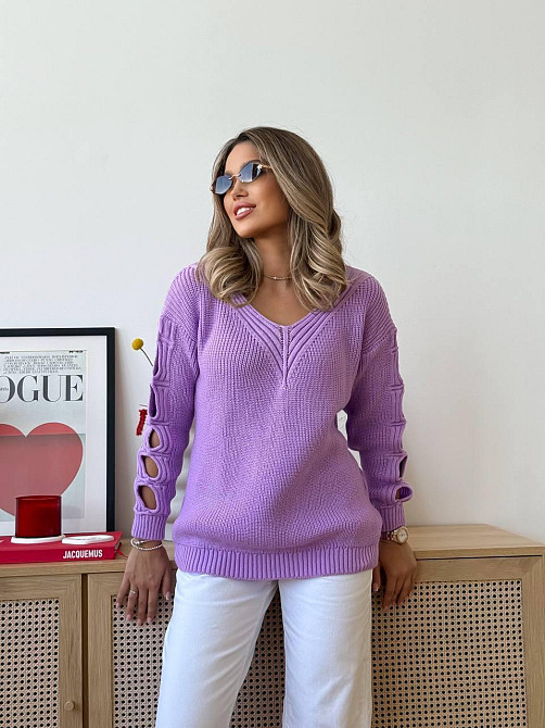 Женский модный вязаный однотонный свитер. 44-54р. Киев - изображение 9