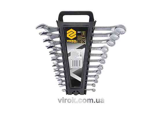 Ключі ріжково - накидні VOREL, М 6-22 мм, Набір 12 шт.  [2/20] Одеса