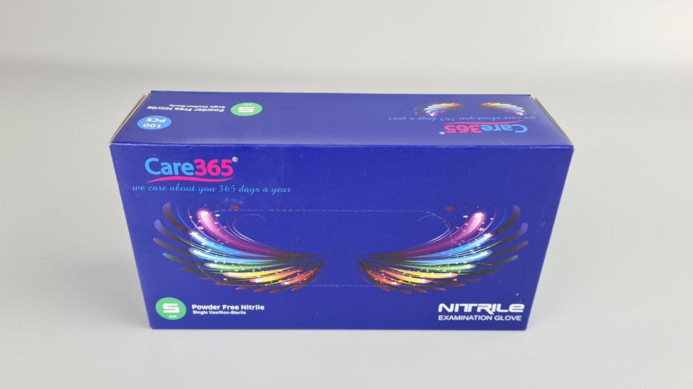 Рукавиці Нітрил Кобальтовий (100 шт.) розмір S "CARE 365" (1 пачка) Харків - фото 1