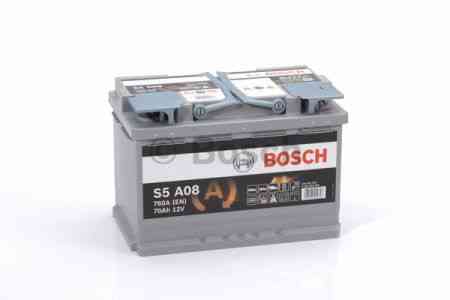 Bosch S5 AGM 0 092 S5A 080 — Преміальний стартерний акумулятор 70Ah 760A для Start-Stop авто Ковель