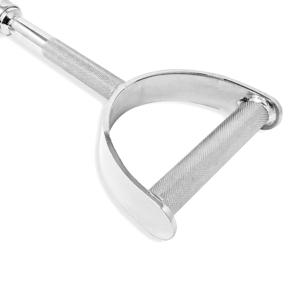 Ручка для верхньої тяги York Fitness 60см з паралельним хватом пряма, хром Киев